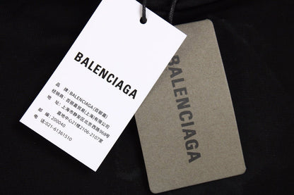 BALENCIAGA LOGO HOODIE BLACK