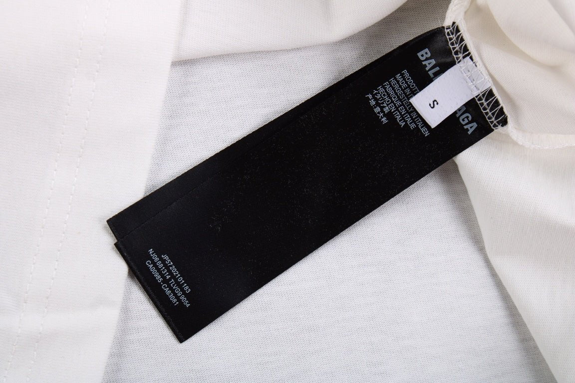 BALENCIAGA LOGO GRAPHIC T-SHIRT WHITE