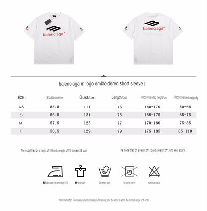 BALENCIAGA LOGO GRAPHIC T-SHIRT WHITE