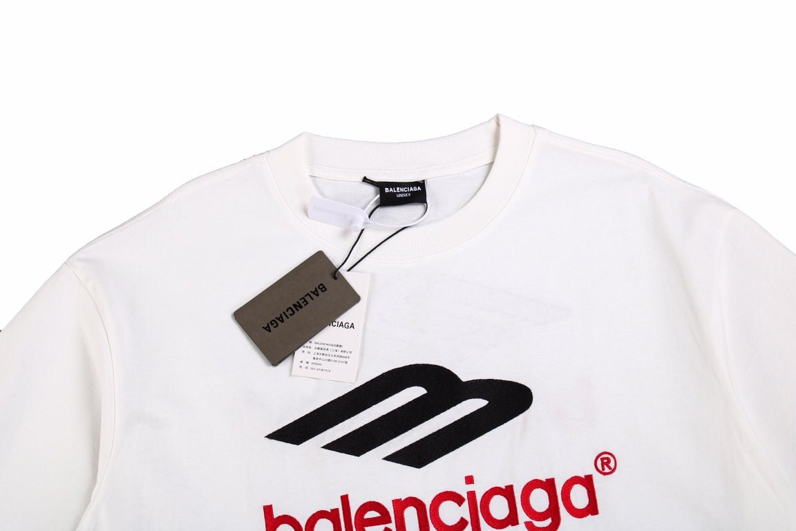 BALENCIAGA LOGO GRAPHIC T-SHIRT WHITE