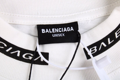 BALENCIAGA SPONSOR LOGO T-SHIRT WHITE