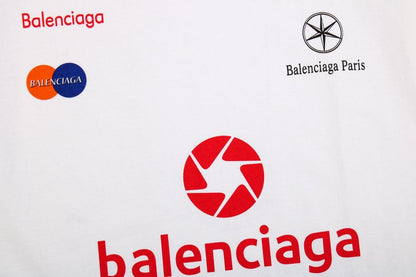 BALENCIAGA SPONSOR LOGO T-SHIRT WHITE