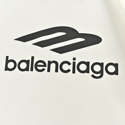 BALENCIAGA LONG SLEEVE LOGO SHIRT WHITE