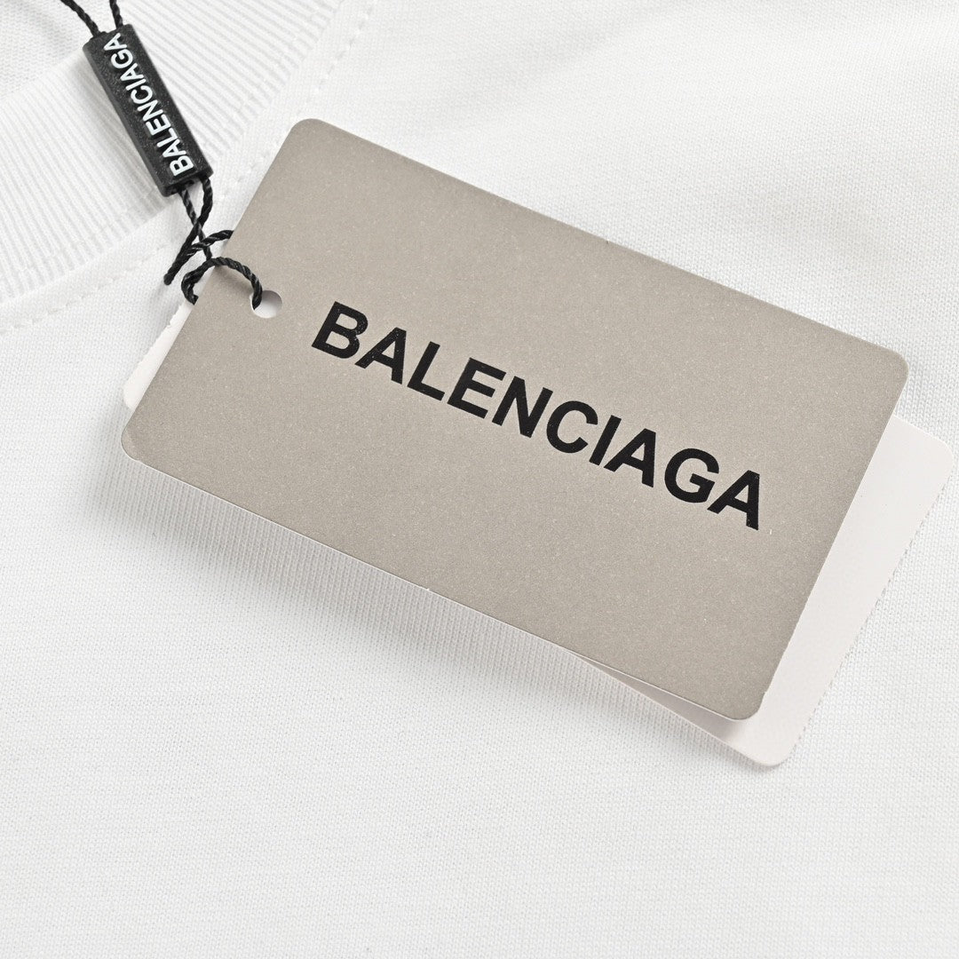 Balenciaga Paris Graphic T-Shirt (White)