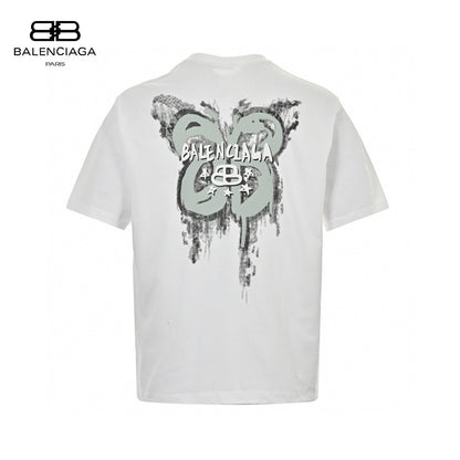 Balenciaga Paris Graphic T-Shirt (White)