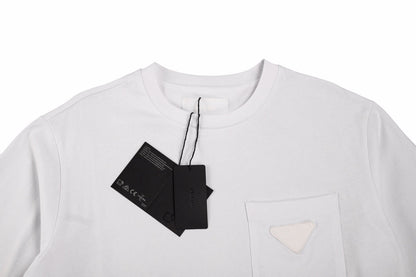 Prada Logo Pocket T-Shirt (White)