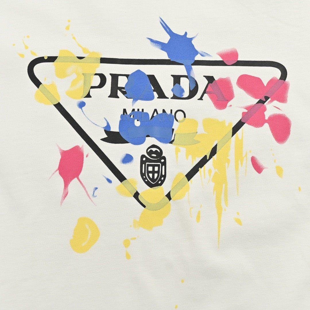 Prada T-Shirt - Paint Splatter Logo