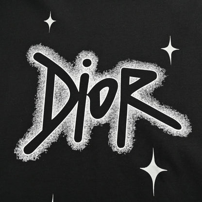 DIOR STAR GRAPHIC T-SHIRT BLACK