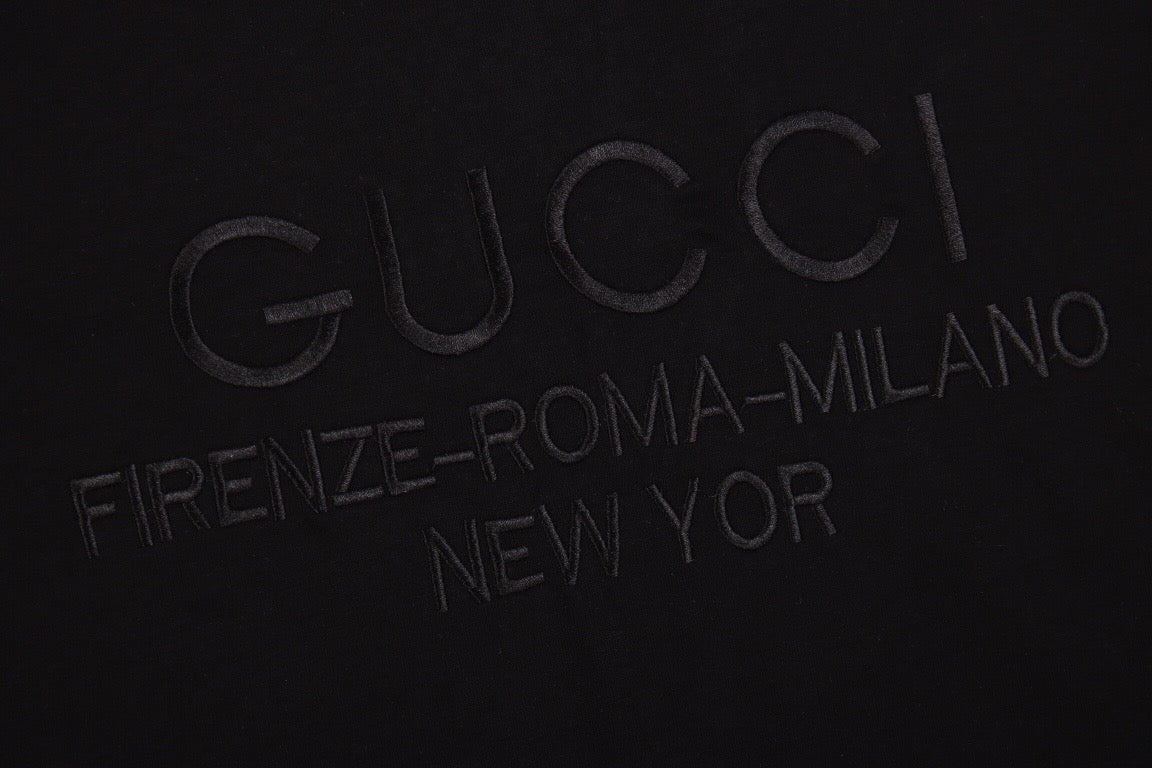 Gucci T-shirt with Embroidered Cities