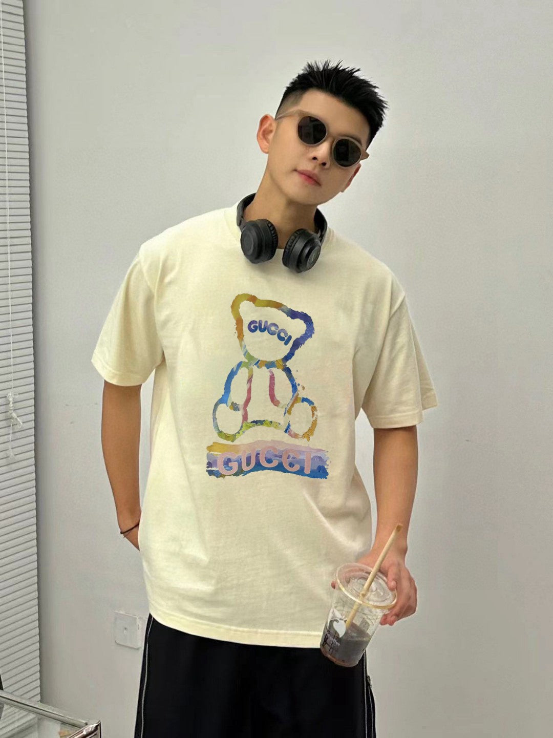 Gucci Teddy Bear Graphic T-Shirt