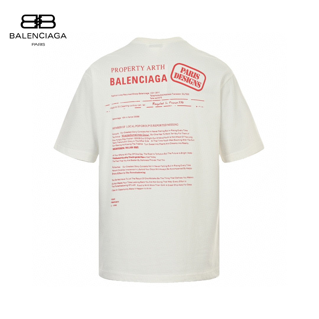 Balenciaga Stencil Logo T-Shirt (White)