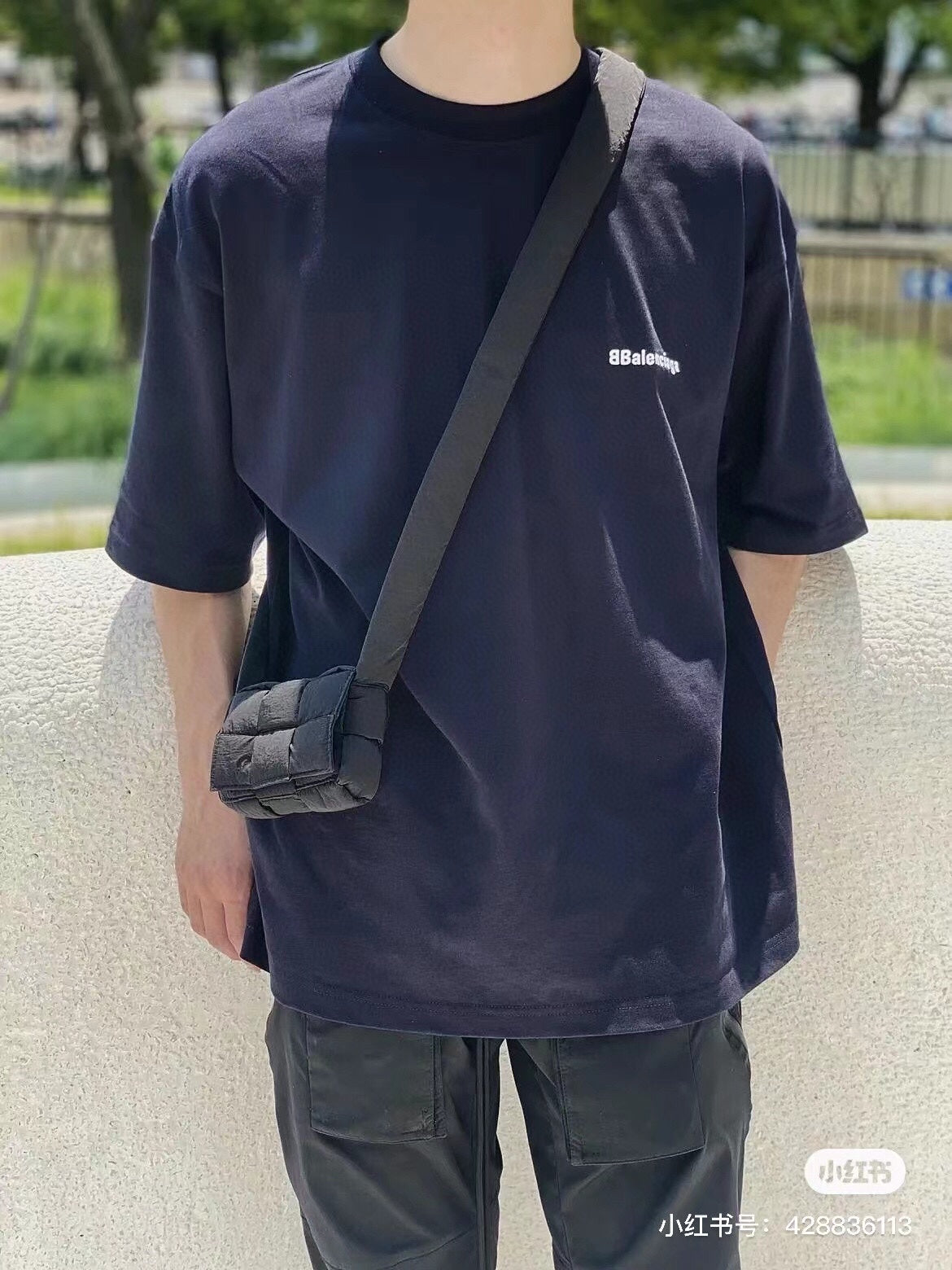 BALENCIAGA MINIMALIST T-SHIRT BLUE