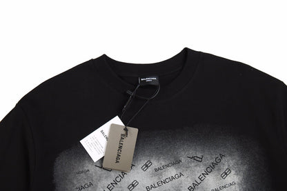 BALENCIAGA SPRAY LOGO T-SHIRT BLACK