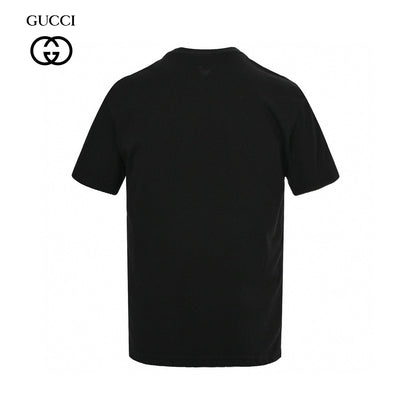 Gucci Black T-Shirt with Dragon Cartoon