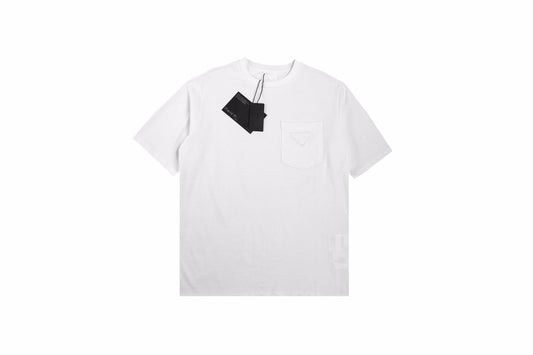 Prada Logo Pocket T-Shirt (White)