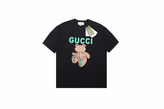 Gucci Teddy Bear Print T-Shirt - Black