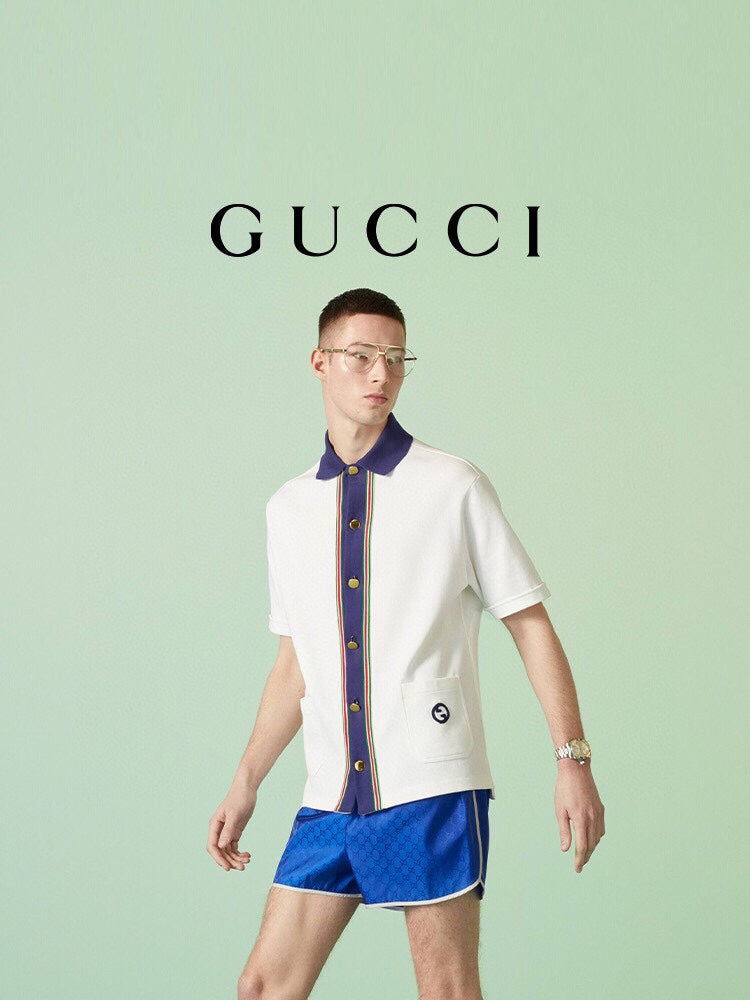 Gucci Contrast Collar Shirt