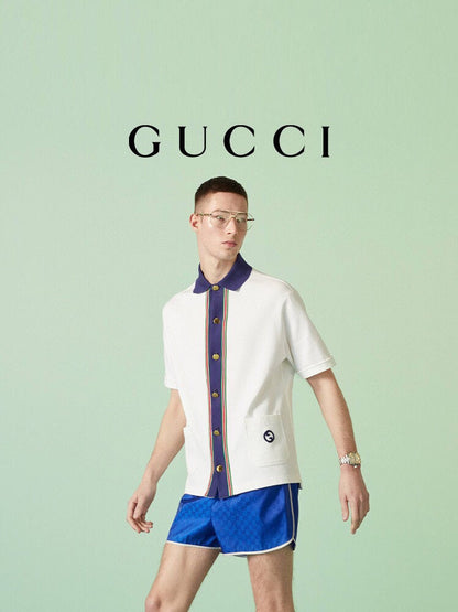 Gucci Contrast Collar Shirt