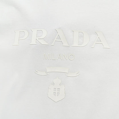 Prada T-Shirt - White with Subtle Branding