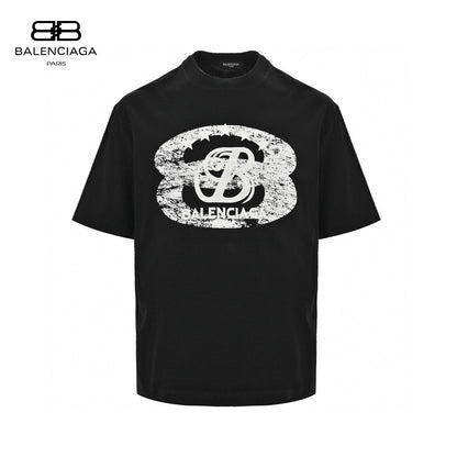 Balenciaga T-Shirt - Distressed Logo