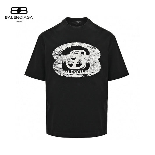 Balenciaga T-Shirt - Distressed Logo