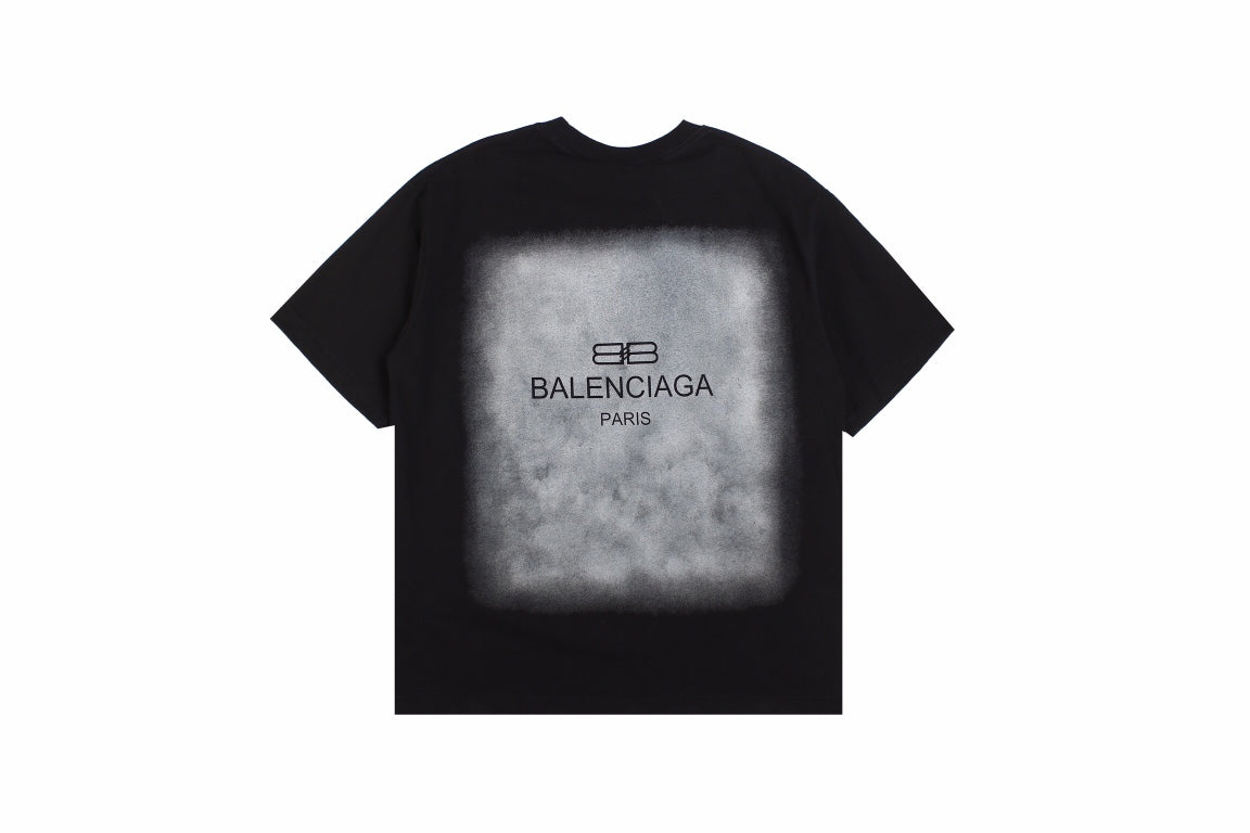 BALENCIAGA SPRAY LOGO T-SHIRT BLACK