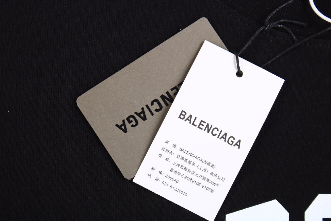 BALENCIAGA TORONTO LOGO T-SHIRT BLACK