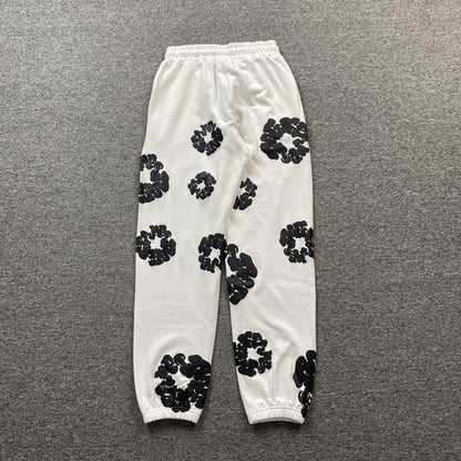 DENIM TEARS COTTON WREATH SWEATPANTS WHITE