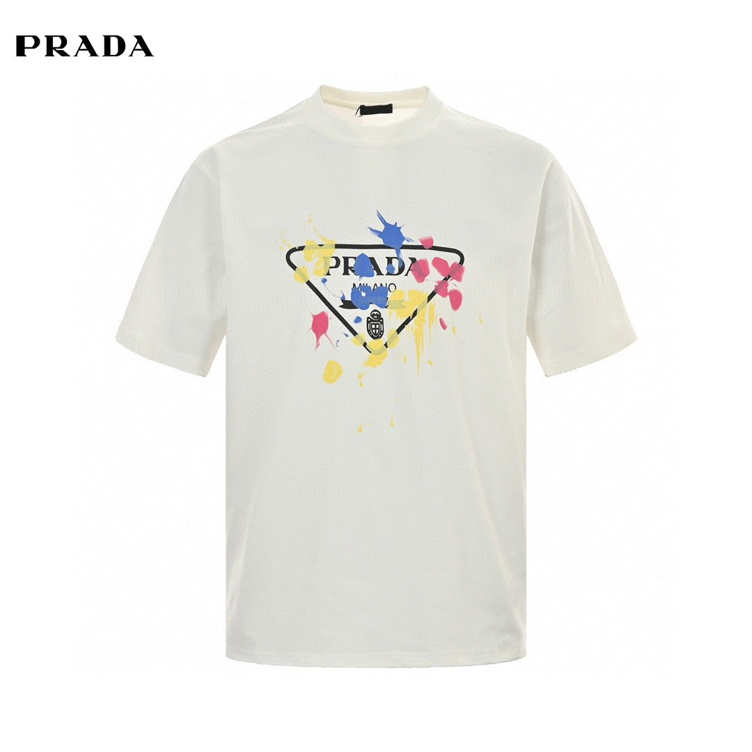 Prada T-Shirt - Paint Splatter Logo