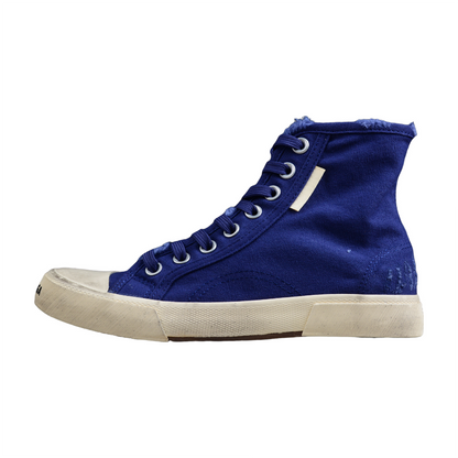 BALENCIAGA PARIS HIGH VULC DESTR x BLUE