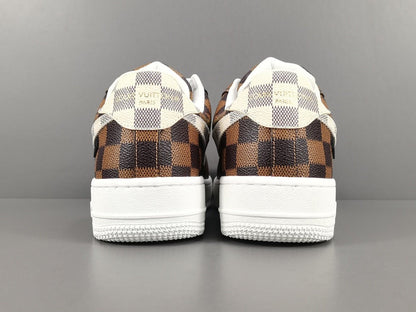 NIKE AIR FORCE 1 x LOUIS VUITTON BROWN