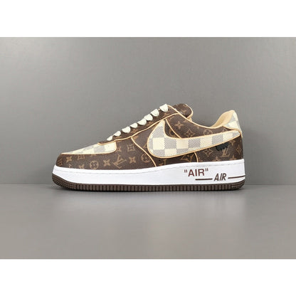 NIKE AIR FORCE 1 x LOUIS VUITTON BROWN