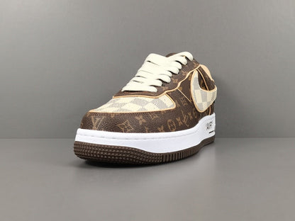 NIKE AIR FORCE 1 x LOUIS VUITTON BROWN