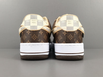 NIKE AIR FORCE 1 x LOUIS VUITTON BROWN