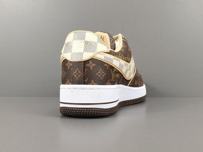 NIKE AIR FORCE 1 x LOUIS VUITTON BROWN